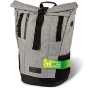 Rolltop Rucksack [20L bis 25L] recycelt und reflektierend [grau]