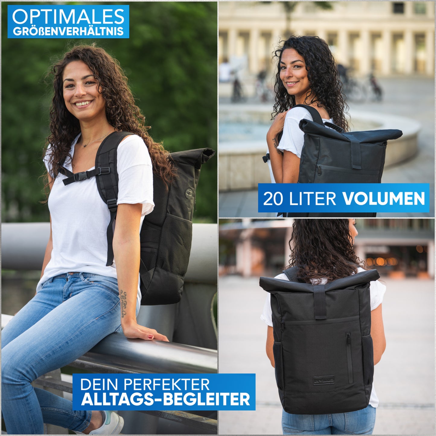 Invilus Rolltop – Schwarz