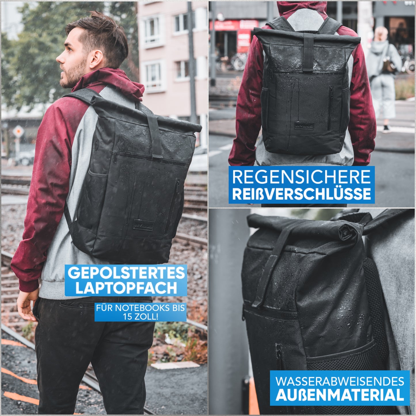Invilus Rolltop – Schwarz