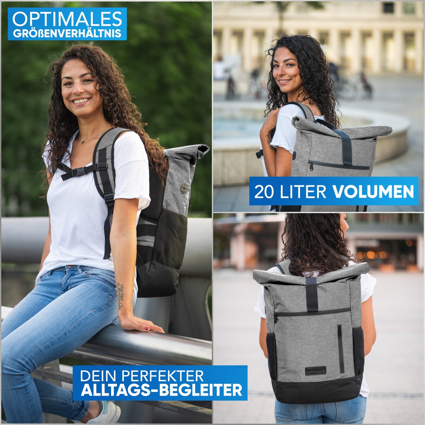 Invilus Rolltop – Grau