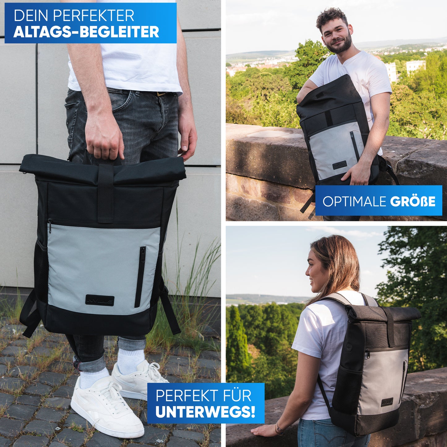 Invilus Rolltop Luminate Max – Schwarz