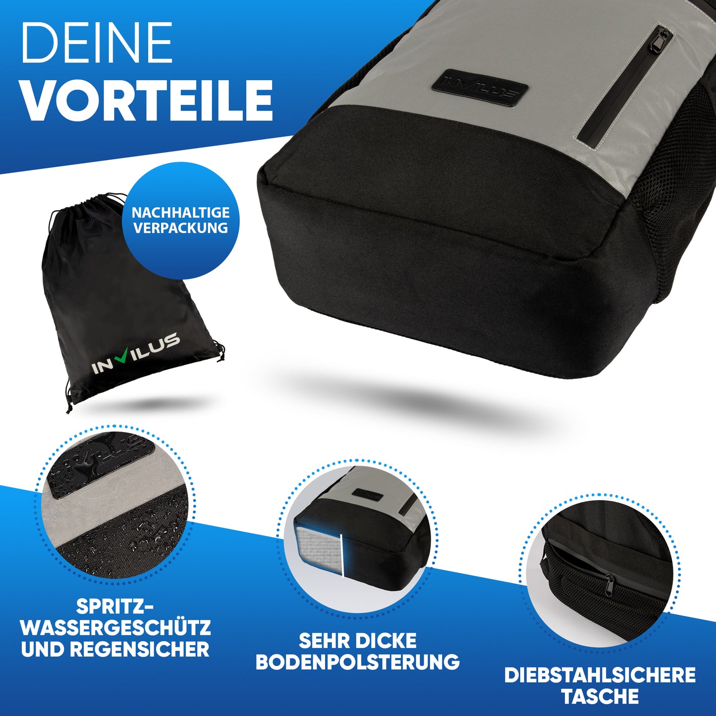 Invilus Rolltop Luminate Max – Schwarz