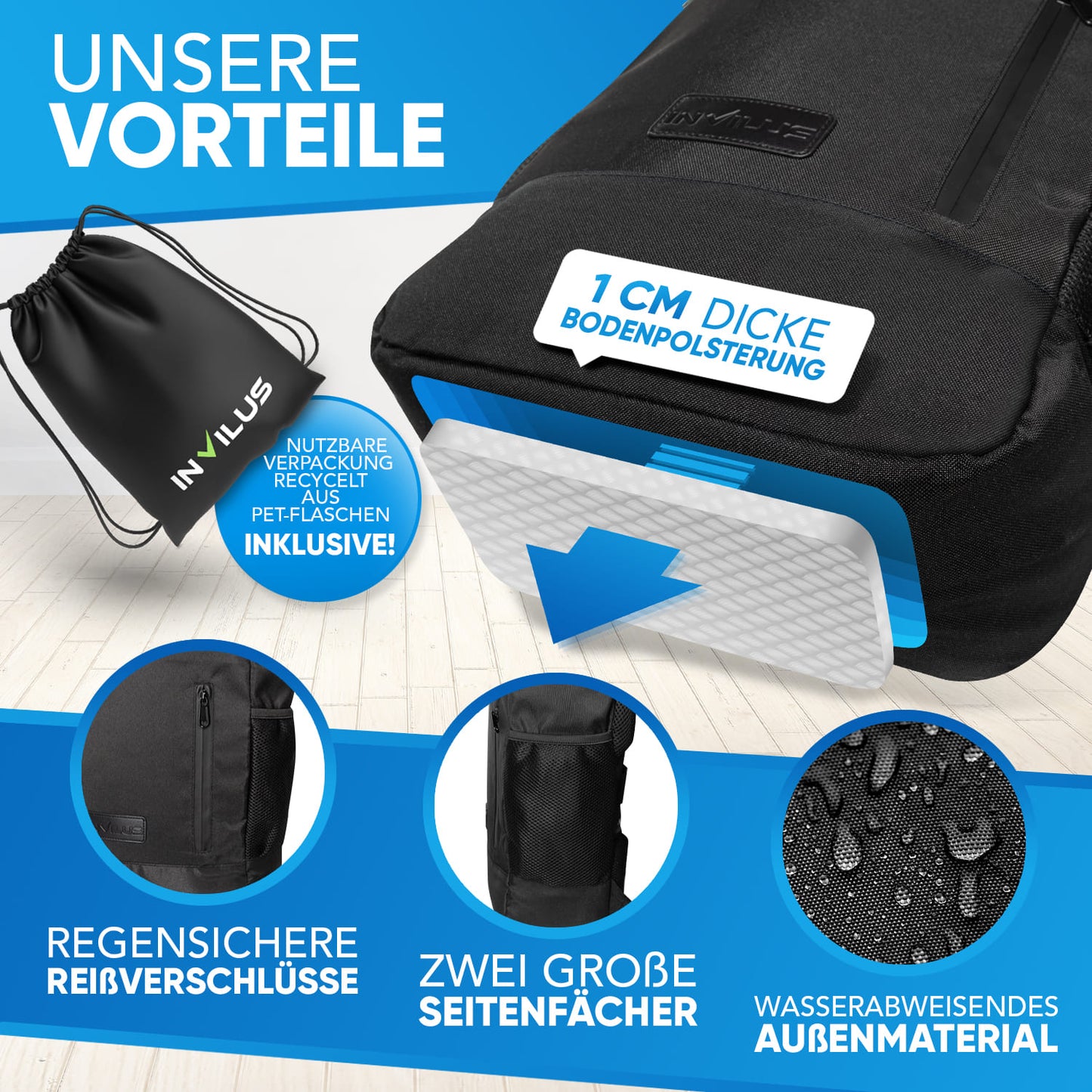 Invilus Rolltop – Schwarz