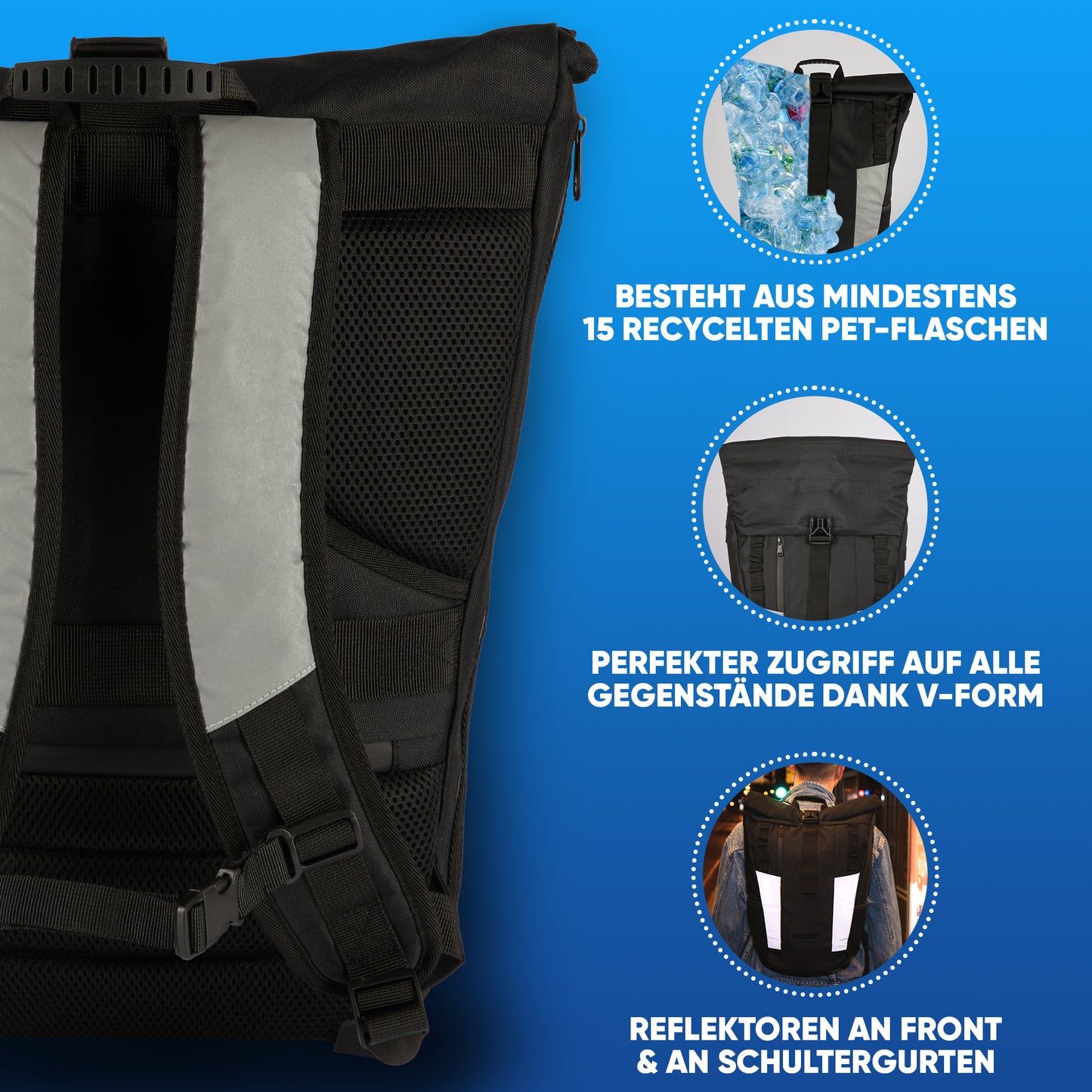Invilus Rolltop Luminate – Schwarz