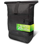 Rolltop Rucksack [18L bis 22L] aus recycelten Plastikflaschen