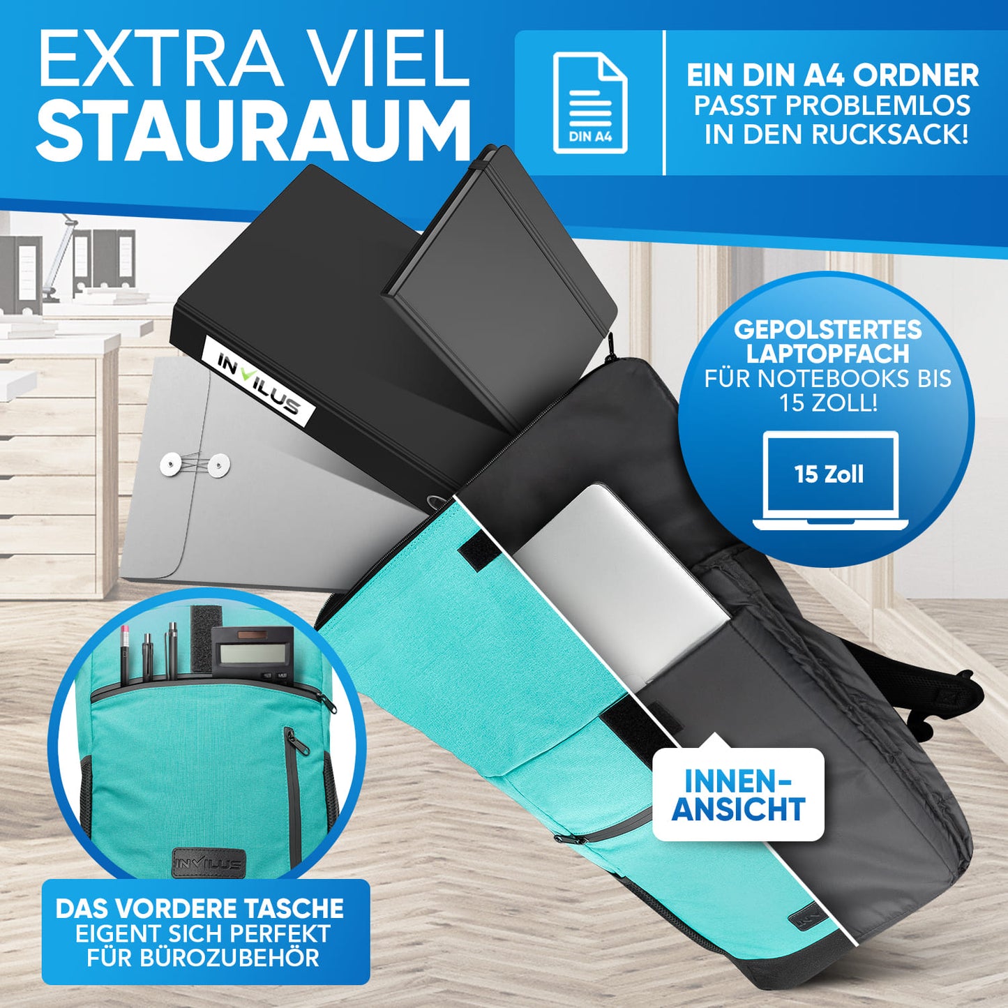 Invilus Rolltop – Mint-Grün