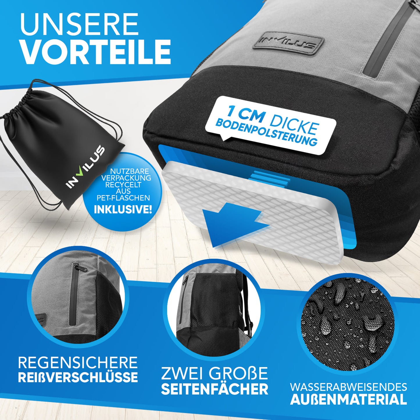 Invilus Rolltop – Grau